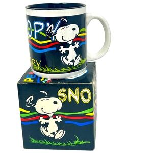 Snoopy Mug by Accents- Vintage with box- NWOT